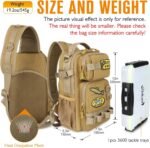 Dovesun Fishing Sling Tackle Bag with 3600 Tackle Trays, DIY Logos Fishing Backpack with Rod Holder Sling Bag - Image 3