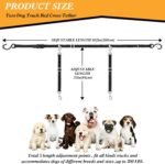 Truck Bed Dog Tether for Two Dogs,Ratchet Tightening Adjustable Double Safety Truck Bed Dog Leash System for Pickup, SUV, Cars & Trucks - Image 4
