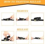 Truck Bed Dog Tether for Two Dogs,Ratchet Tightening Adjustable Double Safety Truck Bed Dog Leash System for Pickup, SUV, Cars & Trucks - Image 5