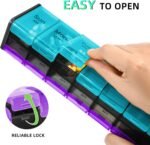 Extra Large Pill Organizer, 7 Day AM/PM Weekly Pill Case with XXL Compartment for Fish Oils, Travel-Friendly Medicine Organizer Pill Planner for Vitamins, Supplements - Image 3
