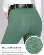 Women's Full Seat Riding Tights Horse Riding Pants Schooling Tights Equestrian Breeches Horseback Riding Pants - Image 4