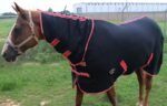 CHALLENGER Horse Sheet Polar Fleece Cooler Exercise Blanket Neck Wicks Moisture 4385N - Image 3
