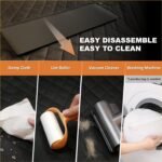 Back Seat Extender for Dogs Cats,Car Seat Cover with Hard Support,Waterproof Dog Hammock for Car Travel,Foldable Camping Bed Mattress for Car SUV Truck(Black) - Image 5