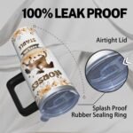 40 oz Tumbler with Handle and Straw, Stainless Steel Insulated Horse Tumbler 40 oz, Reusable Horse Coffee Mug with Leak Proof Lid, Horse Gifts for Women - Image 5