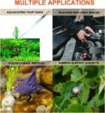 Extra Long Tweezers with Rubber Cover Tips, Fecsam Feeding Tongs - 2 Pack/18.9 inch Aquarium Stainless Steel Large Aquascape Tools for Fish Tank, Terrarium，Aquascaping, Reptile, Bearded Dragon - Image 7