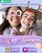 KOKODI Kids Smart Phone Toys, Birthday Gifts Unicorn Toddler Play Phone for Girls 3-10, Touchscreen HD Dual Camera Cell Phone for Kids, Travel Toy Preschool Learning Toy for Kids (Purple) - Image 6