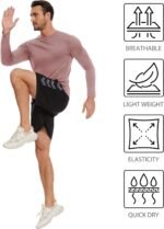 2/6 Pack Men's Long Sleeves Dry Fit Shirts, UPF 50+ Rash Guard Swim SPF Fishing UV Sun Protection Shirts - Image 6