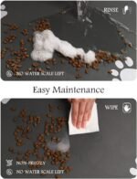 Pet Feeding Mat-Absorbent Dog Mat for Food and Water Bowl-No Stains Quick Dry Dog Water Dispenser Mat-Dog Accessories Pet Supplies-Dog Water Bowl for Messy Drinkers - Image 5