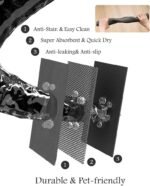 Pet Feeding Mat-Absorbent Dog Mat for Food and Water Bowl-No Stains Quick Dry Dog Water Dispenser Mat-Dog Accessories Pet Supplies-Dog Water Bowl for Messy Drinkers - Image 7