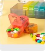Surakey Pill Organizer, Portable Pill Dispenser, Moisture-Proof Travel 2 Times a Day Pill Box 7 Day Pill Case for Vitamin, Medicine, Fish Oil/Supplements Large 14 compartments, Type 4 - Image 9