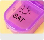 Surakey Pill Organizer, Portable Pill Dispenser, Moisture-Proof Travel 2 Times a Day Pill Box 7 Day Pill Case for Vitamin, Medicine, Fish Oil/Supplements Large 14 compartments, Type 4 - Image 10
