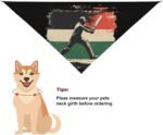 Cricket Bat Player Dog Bandanas Triangle Soft Adjustable Cat Scarf Pet Accessories Party Wedding Holiday - Image 6