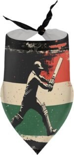 Cricket Bat Player Dog Bandanas Triangle Soft Adjustable Cat Scarf Pet Accessories Party Wedding Holiday - Image 8