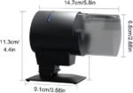DONGKER Automatic Fish Feeder,210ML Fish Feeder Automatic Dispenser LCD Display with Moisture-Proof Cover for Aquarium Fish Tank - Image 5