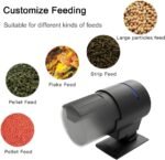 DONGKER Automatic Fish Feeder,210ML Fish Feeder Automatic Dispenser LCD Display with Moisture-Proof Cover for Aquarium Fish Tank - Image 8