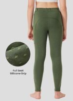 Willit Girls Fleece Horse Riding Pants Equestrian Breeches Kids Winter Riding Tights Thermal Schooling Tights - Image 3