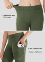 Willit Girls Fleece Horse Riding Pants Equestrian Breeches Kids Winter Riding Tights Thermal Schooling Tights - Image 5