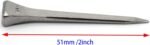FDXGYH 50pcs E5 Length 50mm/2inch Horseshoe Nails Carbon Steel Horseshoe Tools for Fixed Lead or Glass(Silver) - Image 3