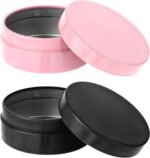 2PCS Metal Portable Pill Organizer Holder Travel Pocket Medicine Pill Container Box Dispenser Waterproof Round Daily Small Pill Storage Case Purse for Weekly Vitamin Supplements Fish Oil - Image 2