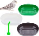 3 Pack Small Bird Plastic Feeder Seed Food Feeding Cup for Bird Parakeet Budgie Cockatiel Lovebird - Image 2