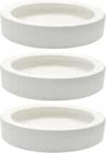 3 Pcs Reptile Food Bowl, Ceramic Water Feeder Bowl for Lizard Anoles Bearded Dragons Crested Gecko Hermit Crabs Triangular - Image 2