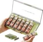 3 Times a Day Pill Organizer 7 Day, Large Weekly Pill Organizer, Weekly Pill Box with 7 Separate Containers, Portable Daily Medicine Planner Case for Medicine Vitamin Fish Oil Supplement(Green) - Image 2