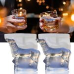 3D Horse Ice Cube Silicone Molds Tray for Whiskey, Cocktail, Bar; Fun Animal Shape Large Horse Epoxy Resign Mold; Horse Gifts for Women Kids Horse Lover, 2 Pack - Image 2