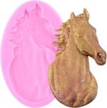 3D Horse Silicone Mold Horse Head Fondant Candy Molds For Cupcake Topper Cake Decoration Chocolate Gum Paste Polymer Clay - Image 2
