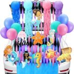 60 Pcs Halloween Trunk or Treat Decorations Kit with Sea Animal Jellyfish Starfish Seahorse Decorations for Suv Car Archway Garage Door Haunted House Party Decoration - Image 2