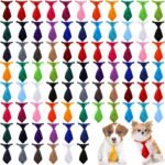 78 Pieces Dog Ties Cat Puppy Collar Dog Neckties Bow Ties Adjustable Pet Ties Collar Grooming Accessories for Small Pet Birthday Photography Holiday Festival Party Gift Favor, 26 Solid Colors - Image 2