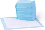 Amazon Basics Absorbent, Leak-Proof Dog and Puppy Pee Pads with 5-Layer Design and Quick-Dry Surface for Potty Training, Standard Absorbency, Regular Size, 22 x 22 Inch - Pack of 50, Blue & White - Image 2