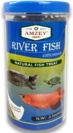 Amzey 2.3 oz Dried River Fish - Natural Food for Turtles, Terrapins, Reptiles and Large Tropical Fish - Image 2