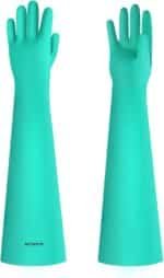 Aquarium Gloves for Fish Tank Maintenance,Shoulder Length Waterproof Gloves Long Rubber Gloves for Fish Aquarium Water Change Cleaner Dog Cat Bath and Kitchen,Large - Image 2