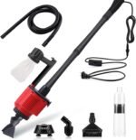 Aquarium Gravel Cleaner Siphon Kit, 6 in 1 Automatic Fish Tank Cleaning Tools Electric Removable Vacuum Water Changer for Changing Water/Removing Detritus/Washing Sands - Image 2