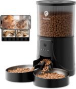 Automatic Cat Feeders for 2 Cats: Dual Cat Feeders with 2.4G WiFi App Remote Control and HD Camera| 2-Way Audio Time Auto Pet Feeder for Multiple Cats- Detachable Clean- with Desiccant Bag - Image 2