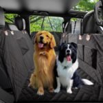 Back Seat Extender for Dogs Hard Bottom Holds 400lbs, Sturdy Dog Car Seat Cover for Back Seat Waterproof Anti-Scratch Dog Hammock for Cars with Mesh Window and Storage Pocket for Car SUV 50"inch - Image 2