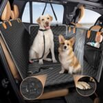 Back Seat Extender for Dogs,Waterproof Dog Car Seat Cover for Back Seat Hard Bottom Holds 400lbs,Sturdy Dog Hammock for Car, Leather Pet Seat Protector for Car, SUV,Truck - Image 2