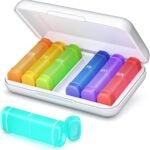 Barhon Large Pill Organizer 2 Times a Day, Medicine Pill Organizer Weekly, 7 Day Travel Pill Organizer AM PM Pill Box for Vitamin Supplements Fish Oil (White) - Image 2