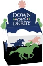 Big Dot of Happiness Kentucky Horse Derby - Treat Box Party Favors - Horse Race Party Goodie Gable Boxes - Set of 12 - Image 2