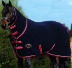 CHALLENGER Horse Sheet Polar Fleece Cooler Exercise Blanket Neck Wicks Moisture 4385N - Image 2