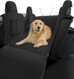 Custom for Tesla Model Y Dog Car Seat Cover for Back Seat, Dog Back Seat Pet Mat for Model Y Interior Accessories 2025 2024-2020,Waterproof Scratch Proof Hammock Liner Oxford Fabric Black - Image 2