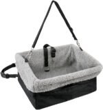 Deluxe Dog Car Seat Fits Pets up to 15lbs, Dog Booster Seat, Padded Cushioning, Adjustable Straps, Metal Frame Encasing, Installs in Seconds, Collapsible Canvas and Easy to Clean - Image 2
