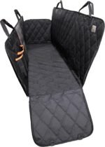 Dog Car Seat Cover Hammock 54''X58'' for pets Waterproof Back Seat Prortector accessories for car Sedan&SUV 600D Oxford Fabric NonSlip Backing Scratchproof Mech Window Seat Belt Attachments for Dog - Image 2