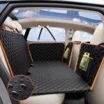 Dog Car Seat Cover - Waterproof Pet Hammock with 4 Bags Side Flap, Scratchproof and Nonslip Backseat Protection for Car, Truck and SUV (Black) - Image 2