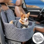 Dog Car Seat for Small Medium Dogs Memory Sponge Dog Booster Car Seat Fits Car Dog Bed up to 35 lbs,Detachable Washable Dog Seat with Storage Bag Dog Blanket - Image 2