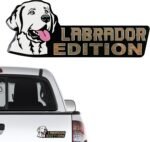 Dog Edition Car Badges, 3D Dog Car Badge Laser Cutting Car Emblem, Metal Car Exterior Emblems Badge,Cute Dogs Badge Rated Car Decals Bumper Stickers Decoration (Labrador Dog) - Image 2