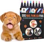 Dog Nail Polish Pens Quick Dry 8 Colors - Pet Nail Polish for Dogs or Cats, Easy Application Dog Safe Nail Polish, Fast Dry Dog Polish - Great Girl Dog Accessories, or a Puppy Nail Pawlish Set - Image 2