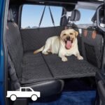 Dog Seat Cover and Bed for Trucks - Back Seat Extender and Hammock for F150, RAM1500, Silverado - Non-Inflatable Pet Mattress (Black) - Image 2