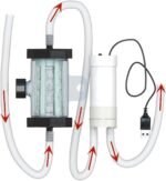 Electric Aquarium Gravel Cleaners USB Pump Quick Low Water Level Water Changer Aquarium Siphon Vacuum Cleaner with 5M(16.5FT) and Filter for Fish & Turtle Tank(not Include Tank & Fish) - Image 2