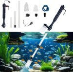 Electric Fish Tank Cleaner, Aquarium Gravel Cleaner Kit, Electric Fish Tank Cleaning Tools, Adjustable Length Fish Tank Gravel Cleaner Vacuum, for Change Water, Wash Sand, Remove Dirt (A) - Image 2